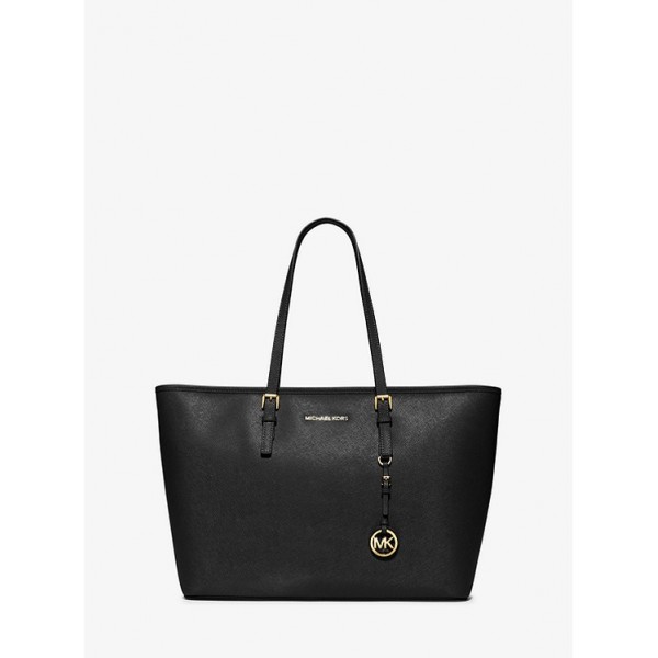 Jet Set Medium Saffiano Leather Top-Zip Tote Bag