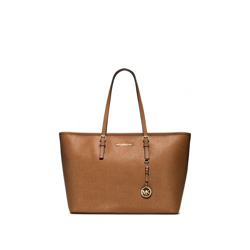 Jet Set Medium Saffiano Leather Top-Zip Tote Bag