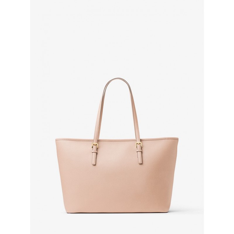 Jet Set Medium Saffiano Leather Top-Zip Tote Bag