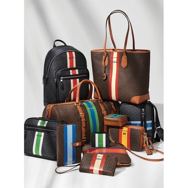 Jet Set Medium Logo Stripe Camera Bag