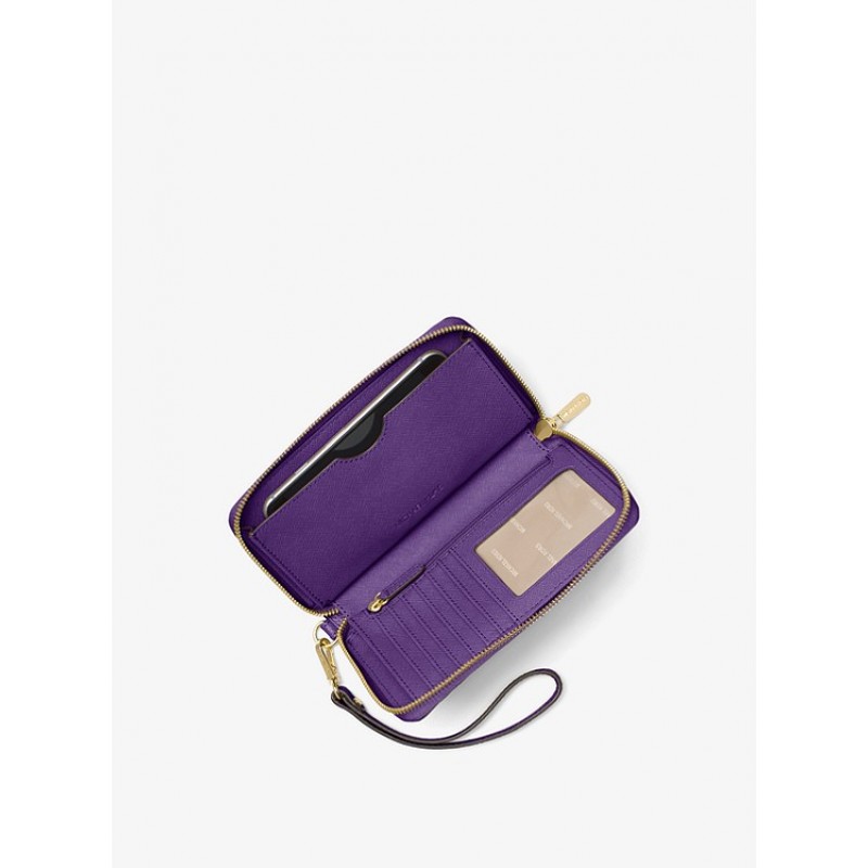 Large Leather Smartphone Wristlet