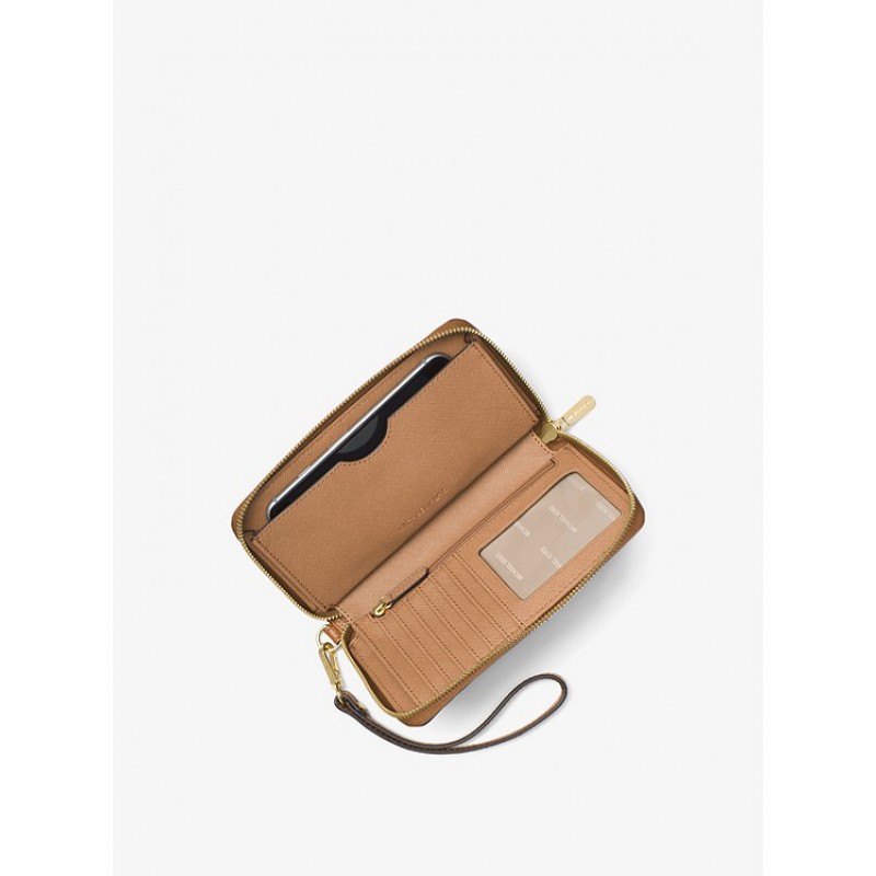 Large Leather Smartphone Wristlet