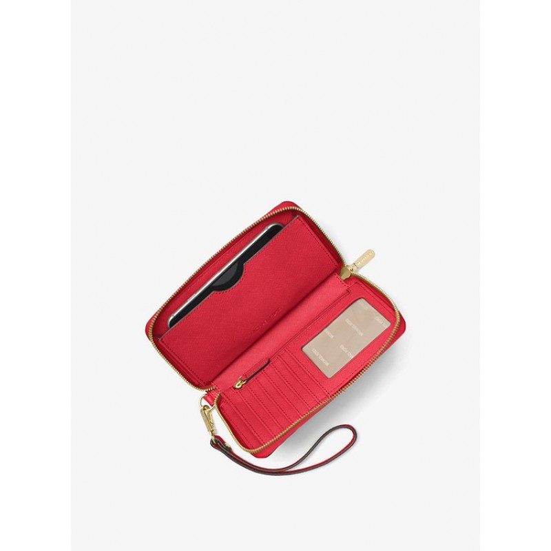 Large Leather Smartphone Wristlet