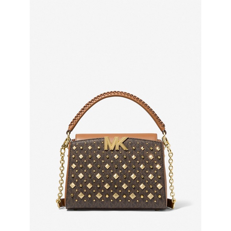 Karlie Small Studded Logo Crossbody Bag