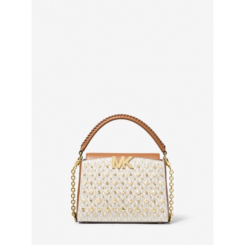 Karlie Small Studded Logo Crossbody Bag