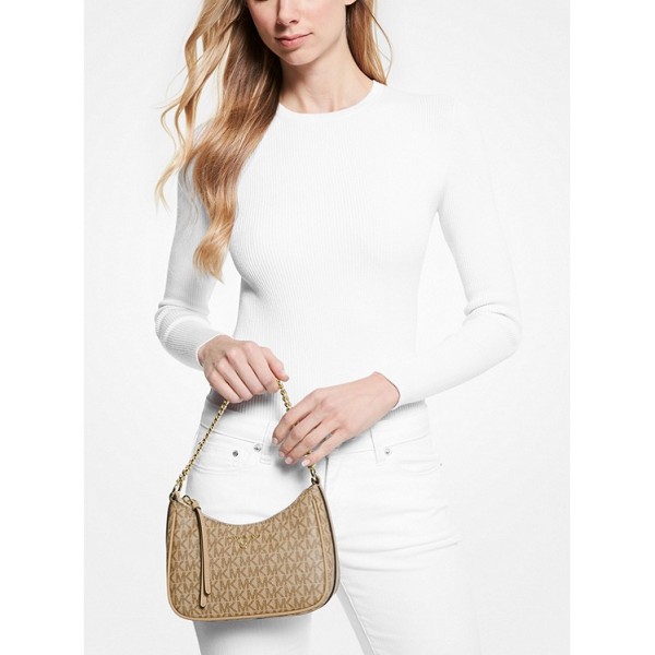 Jet Set Charm Small Logo Shoulder Bag