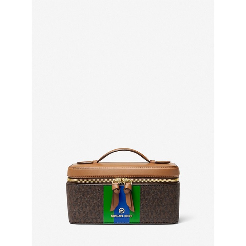 Medium Logo Stripe Trunk Travel Case