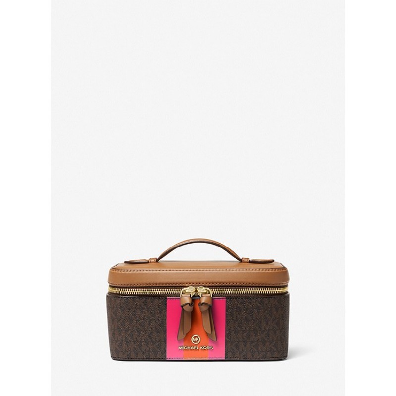 Medium Logo Stripe Trunk Travel Case