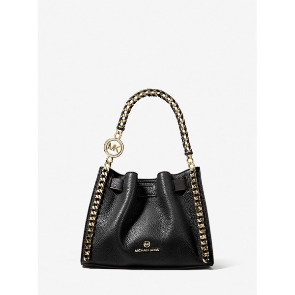 Mina Small Pebbled Leather Crossbody Bag