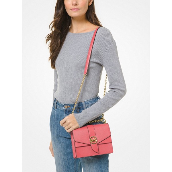 Greenwich Small Saffiano Leather Crossbody Bag