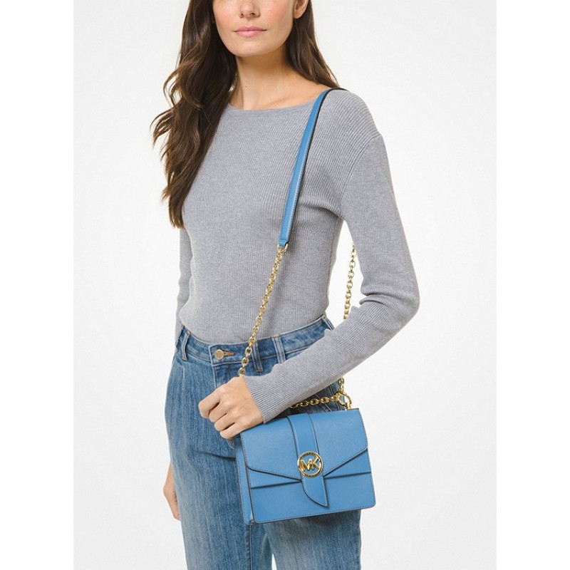 Greenwich Small Saffiano Leather Crossbody Bag