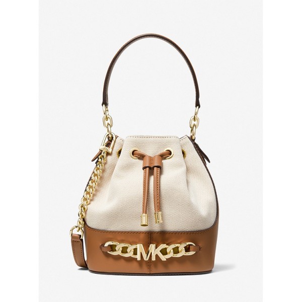 Devon Small Canvas Bucket Bag