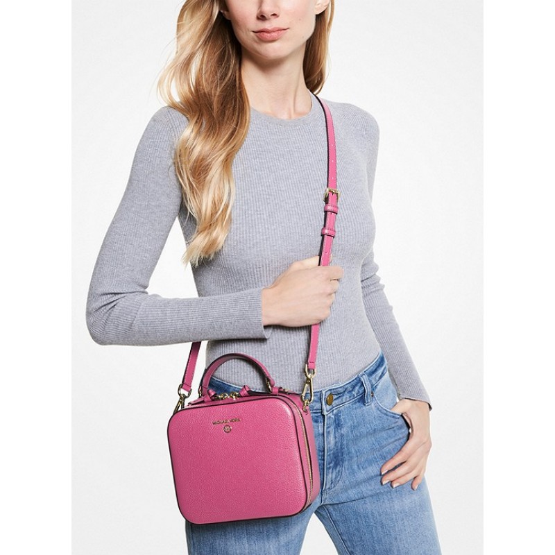 Jet Set Medium Pebbled Leather Crossbody Bag