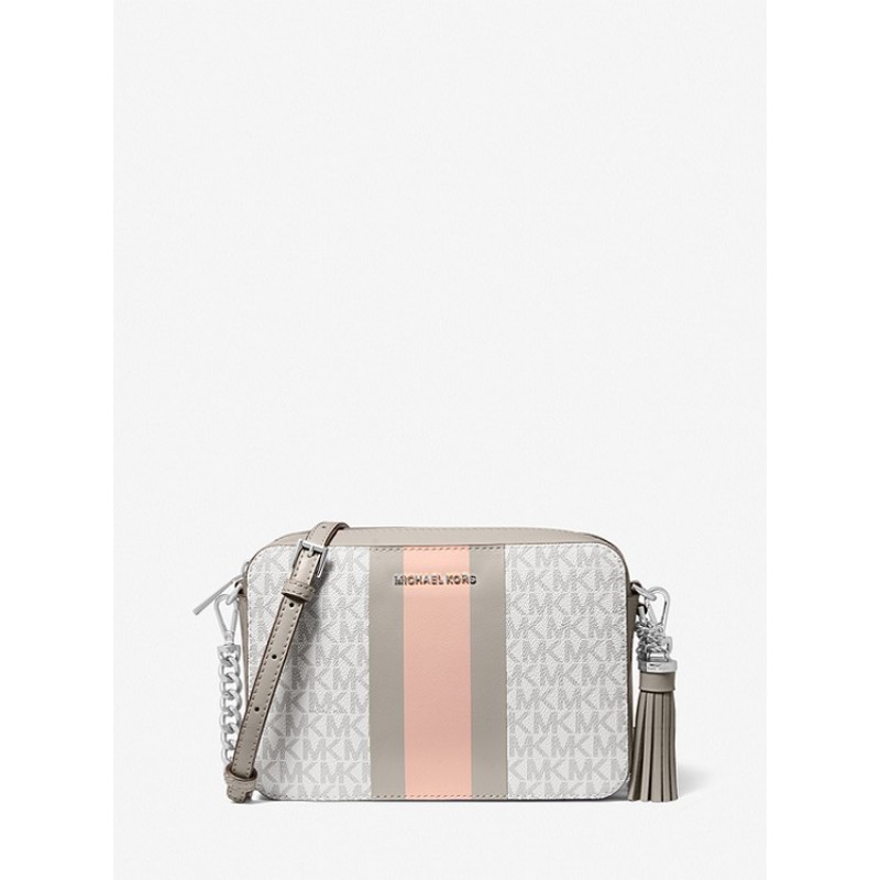 Ginny Medium Logo Stripe Crossbody Bag