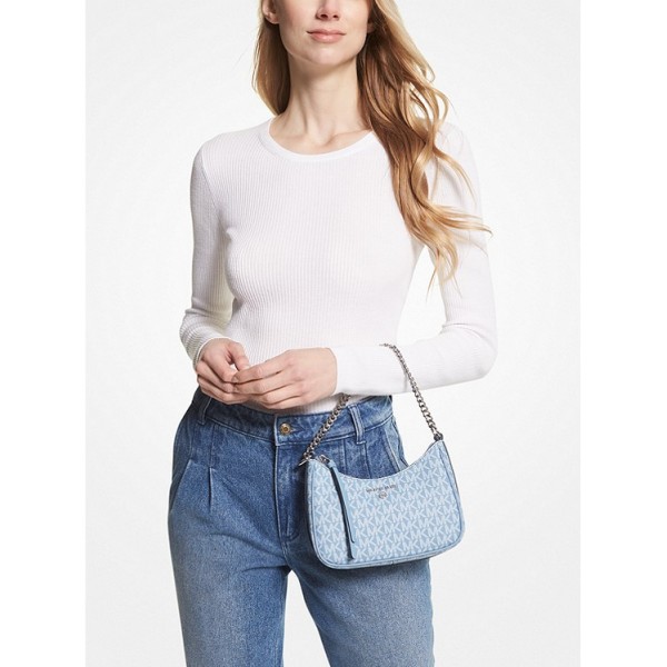 Jet Set Charm Small Logo Shoulder Bag