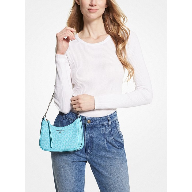 Jet Set Charm Small Logo Shoulder Bag