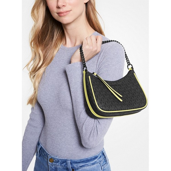 Jet Set Charm Small Logo Shoulder Bag