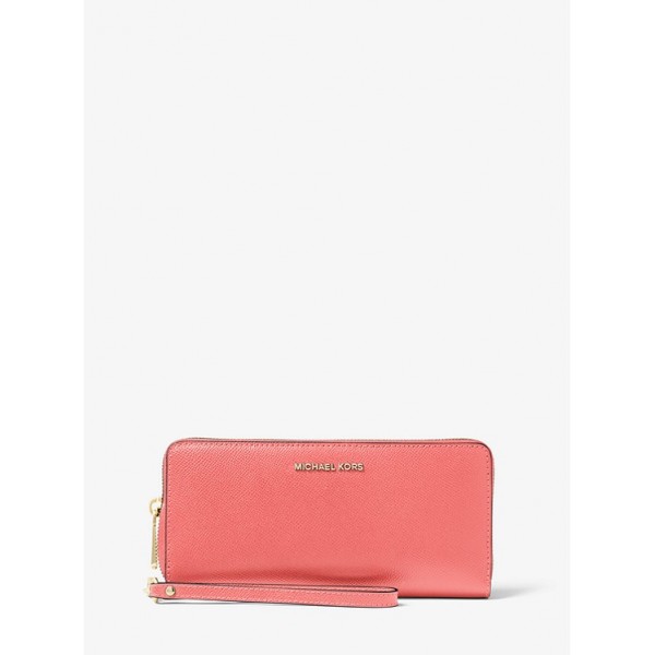 Leather Continental Wristlet