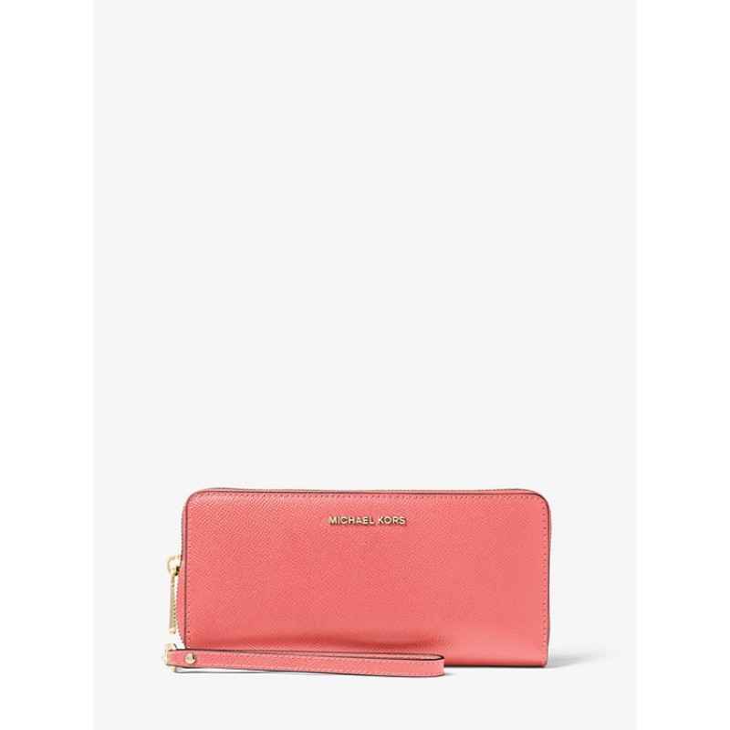 Leather Continental Wristlet