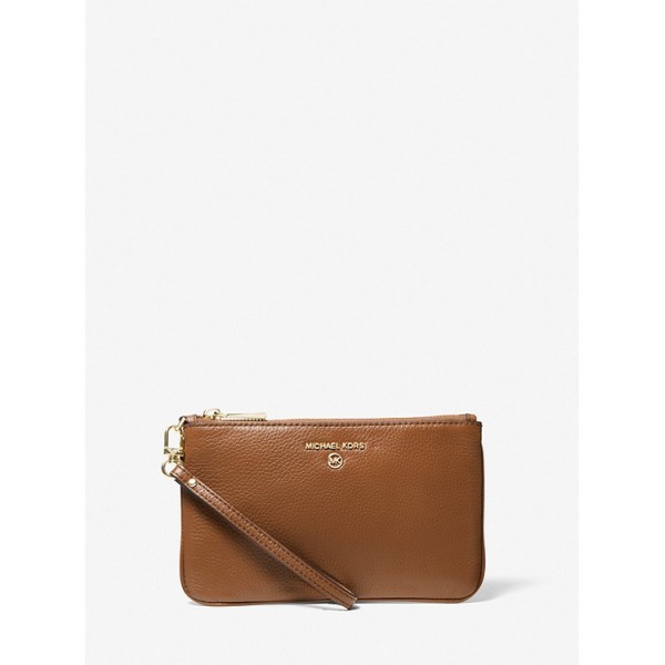 Medium Pebbled Leather Wristlet