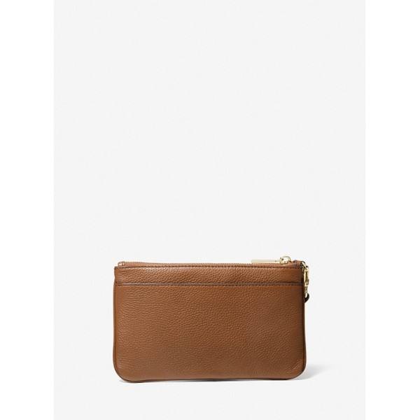 Medium Pebbled Leather Wristlet