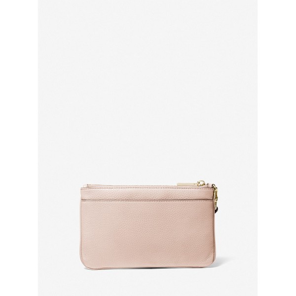 Medium Pebbled Leather Wristlet