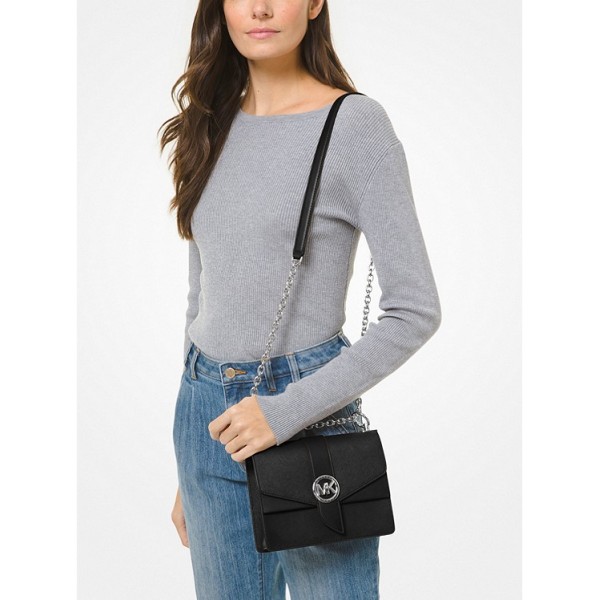 Greenwich Small Saffiano Leather Crossbody Bag