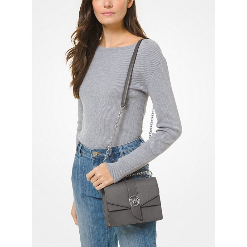 Greenwich Small Saffiano Leather Crossbody Bag