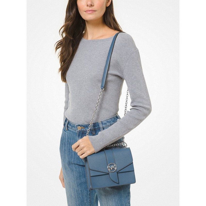 Greenwich Small Saffiano Leather Crossbody Bag