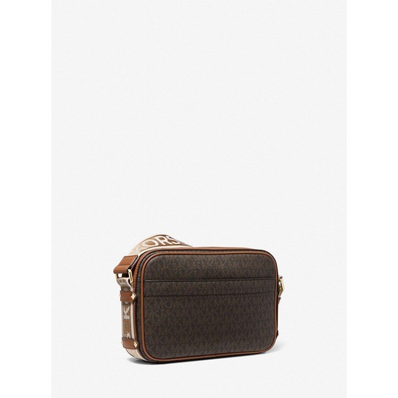 Maeve Large Logo and Faux Leather Crossbody Bag