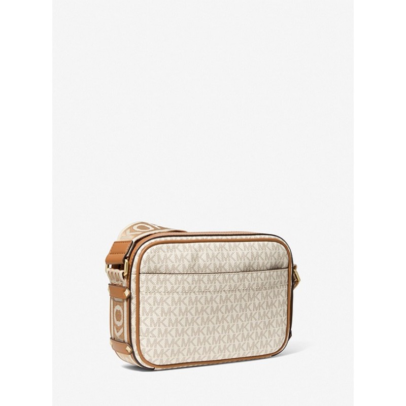 Maeve Large Logo and Faux Leather Crossbody Bag