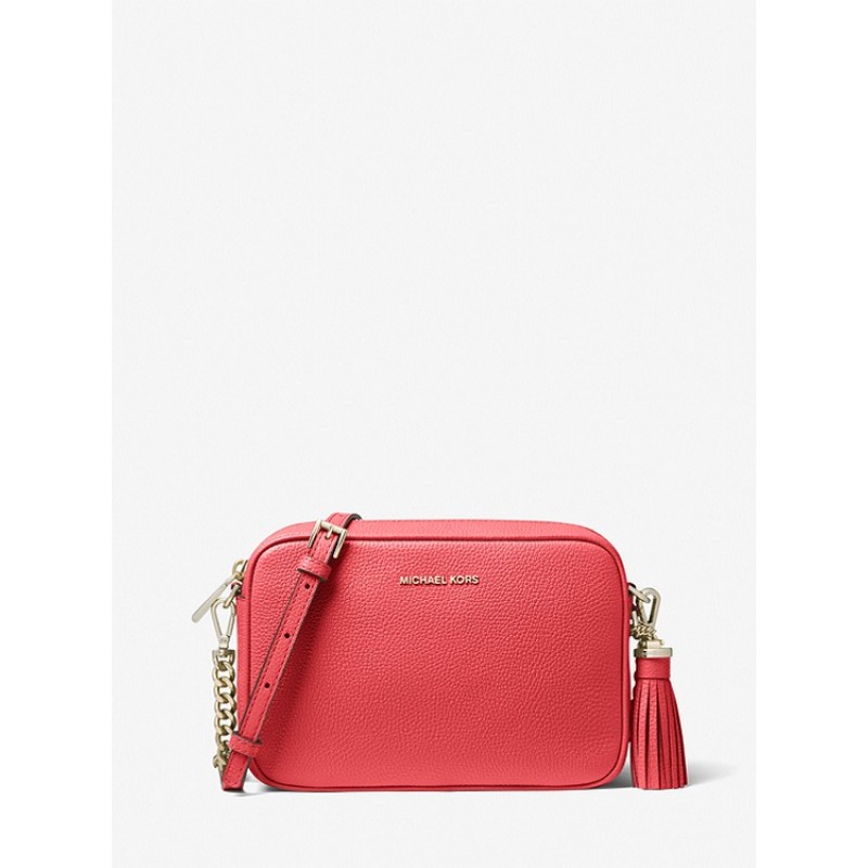 Ginny Medium Pebbled Leather Crossbody Bag