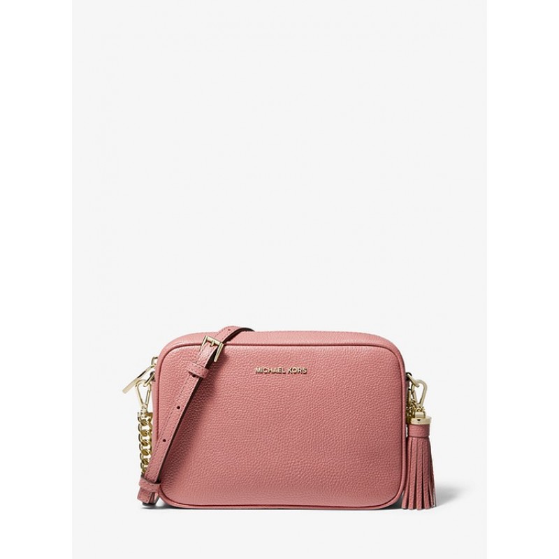 Ginny medium pebbled store leather crossbody bag