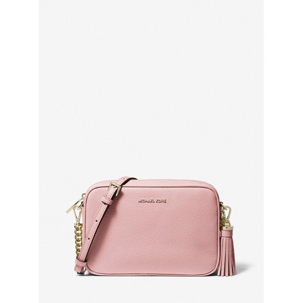 Ginny Medium Pebbled Leather Crossbody Bag