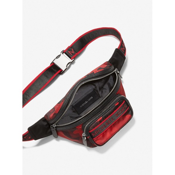 Brooklyn Logo Tape Printed Woven Belt Bag