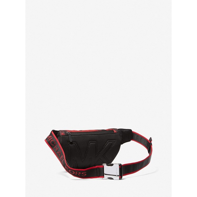 Brooklyn Logo Tape Printed Woven Belt Bag