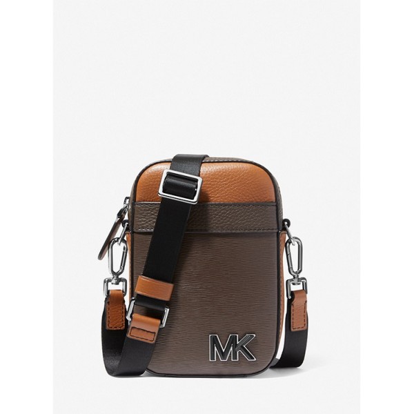 Hudson Color-Block Leather Smartphone Crossbody Bag