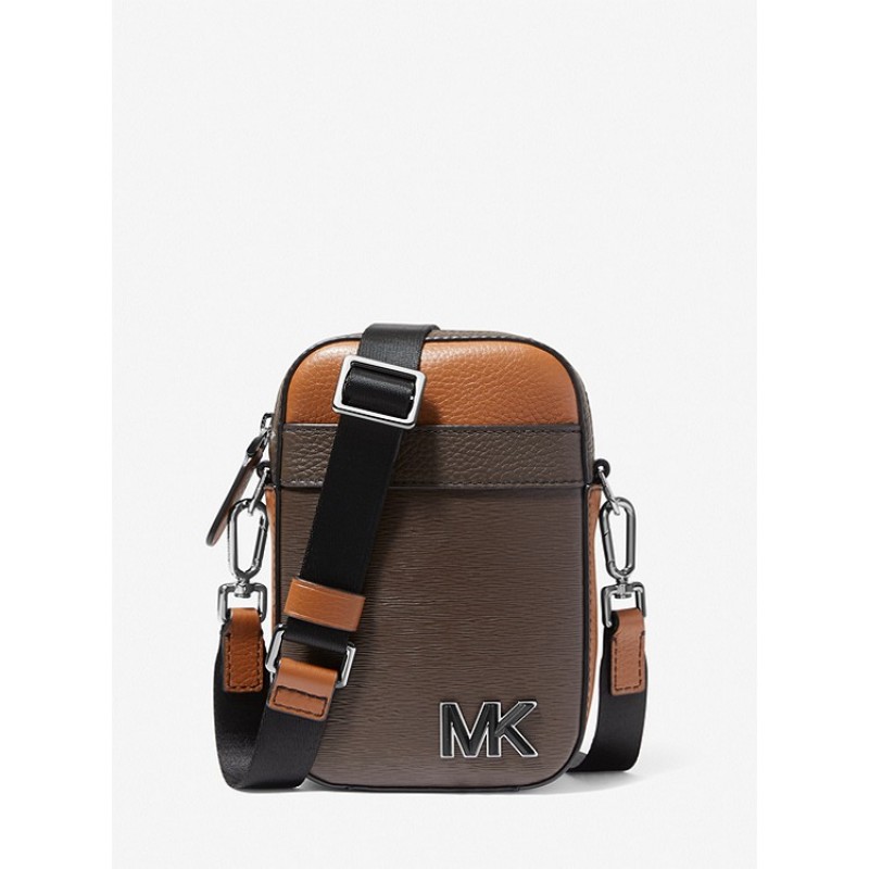 Hudson Color-Block Leather Smartphone Crossbody Bag