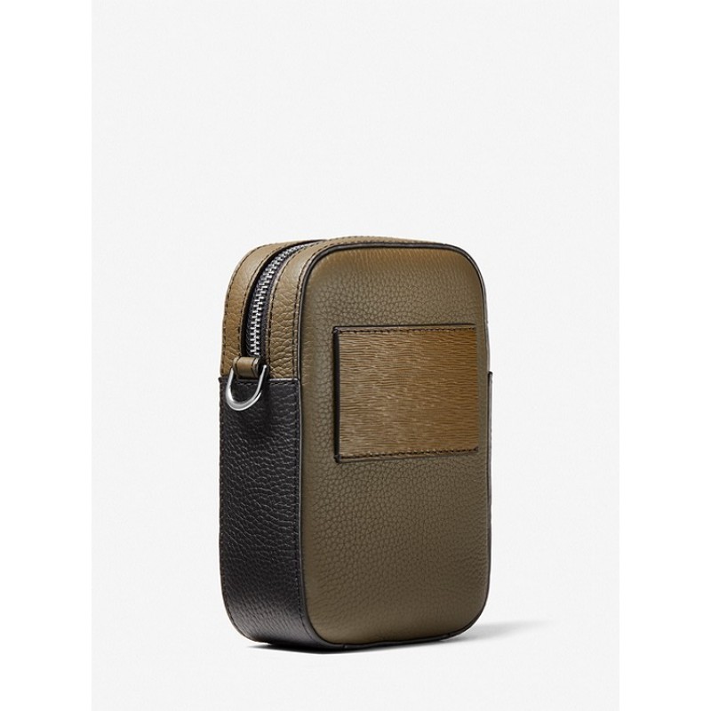 Hudson Color-Block Leather Smartphone Crossbody Bag