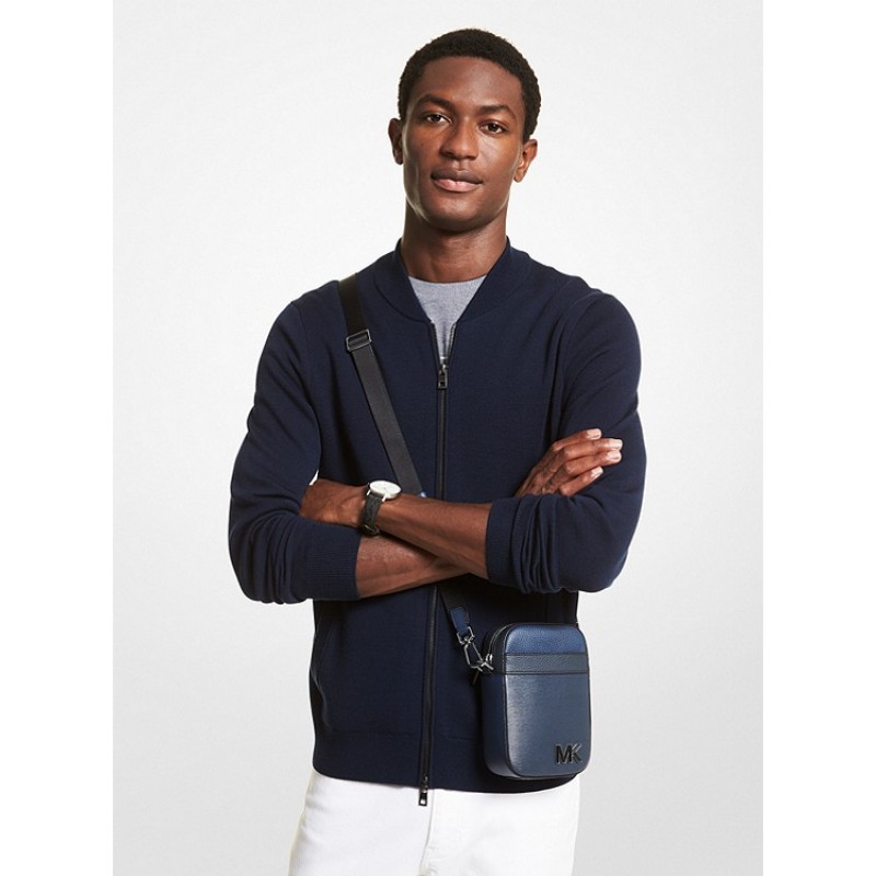 Hudson Color-Block Leather Smartphone Crossbody Bag