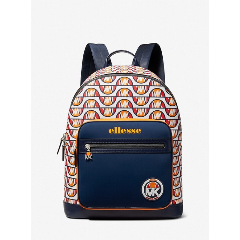 MK X ellesse Hudson Printed Canvas Backpack