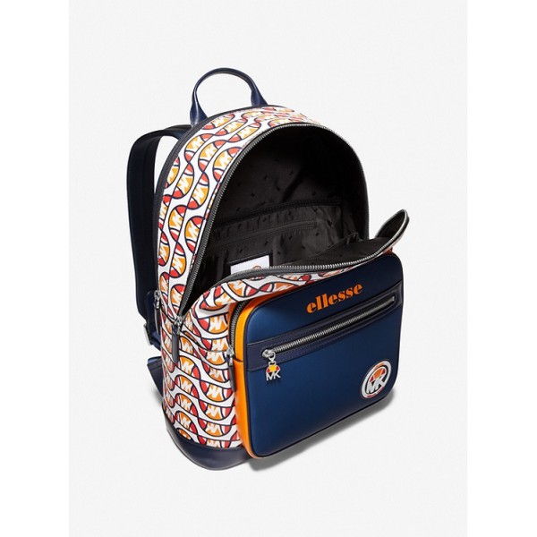 MK X ellesse Hudson Printed Canvas Backpack