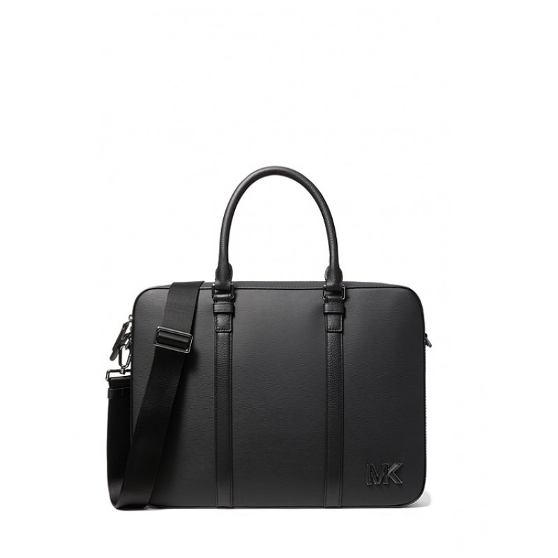 Hudson Textured Leather Briefcase