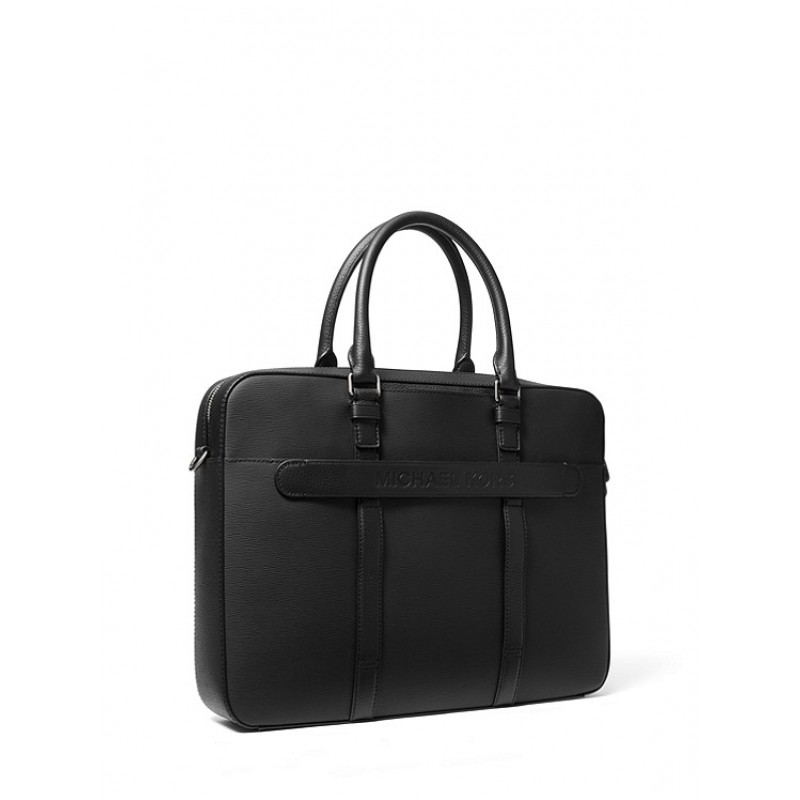 Hudson Textured Leather Briefcase