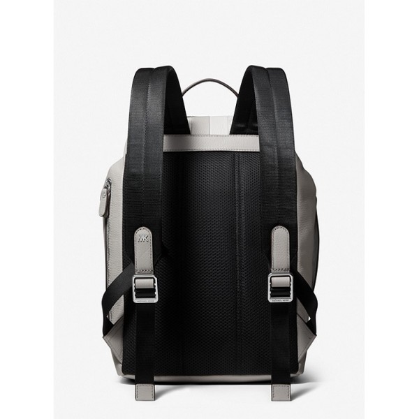 Hudson Logo Stripe and Leather Backpack