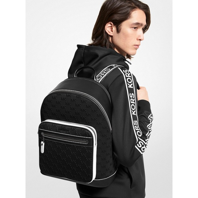 Hudson Logo Embossed Neoprene Backpack