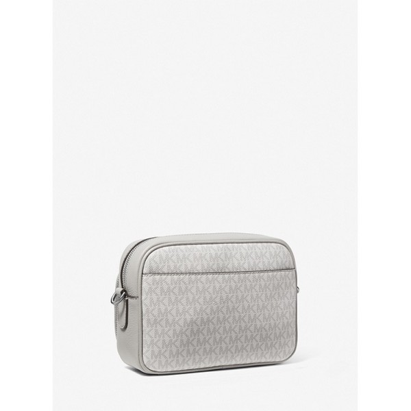 Hudson Logo Stripe and Leather Crossbody Bag