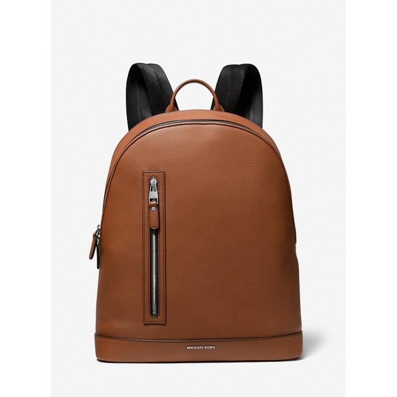 Hudson Slim Pebbled Leather Backpack