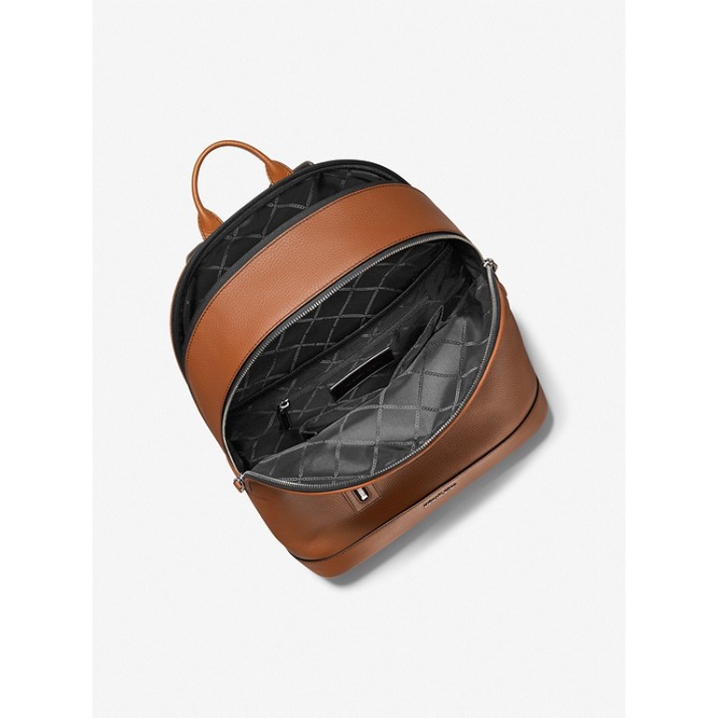 Hudson Slim Pebbled Leather Backpack