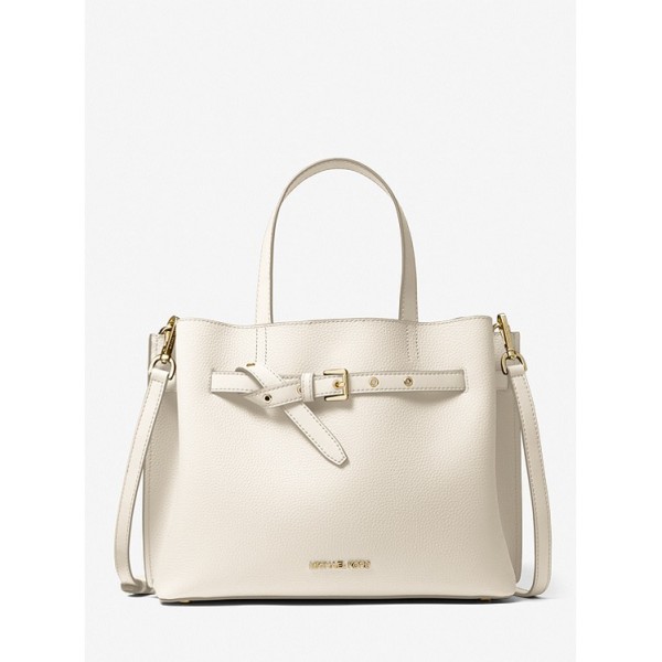 Emilia Large Pebbled Leather Satchel